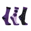 Hy Equestrian Stella Children's Socks - 3 Pack - Purple/Lilac/Black